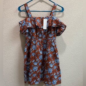 NWT Janie and Jack Girls Floral Off-Shoulder Dress